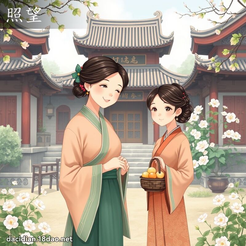 照望 - 国语大辞典配图