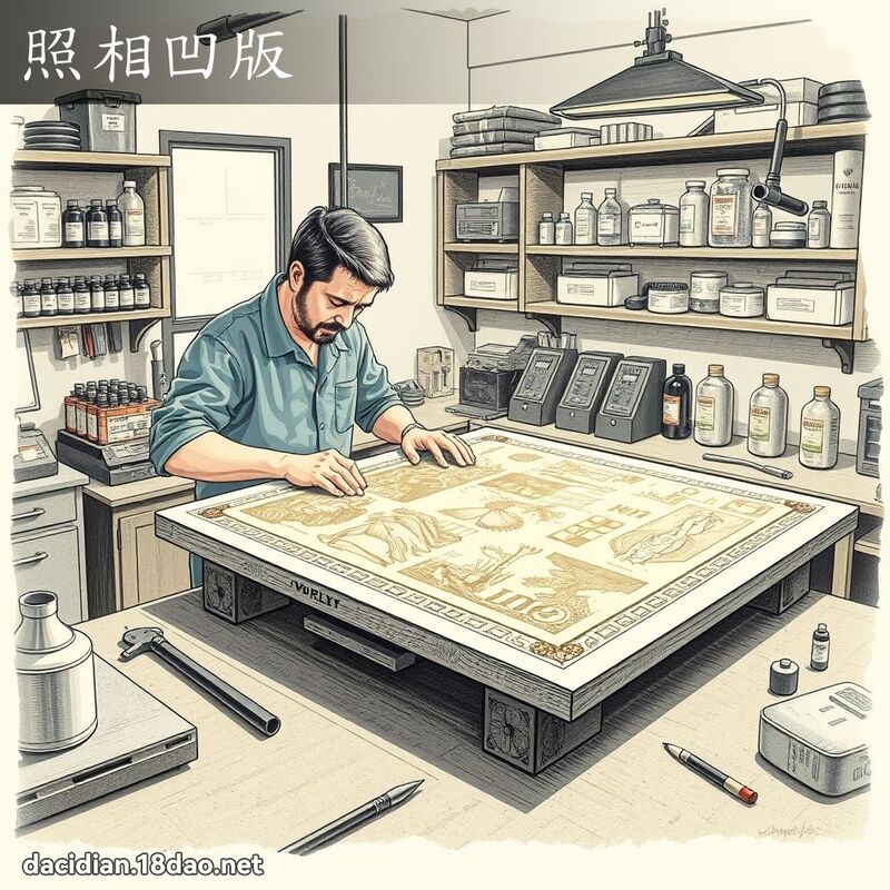 照相凹版 - 國語大辭典配圖