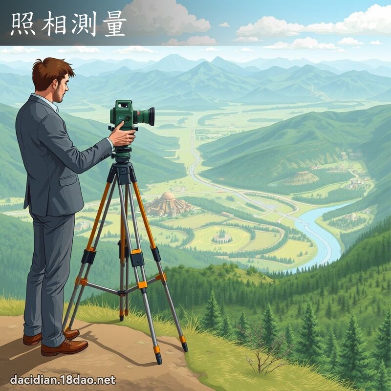 照相測量 - 國語大辭典配圖