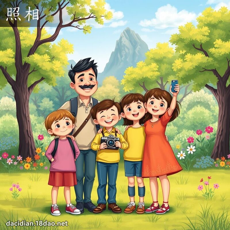 照相 - 國語大辭典配圖