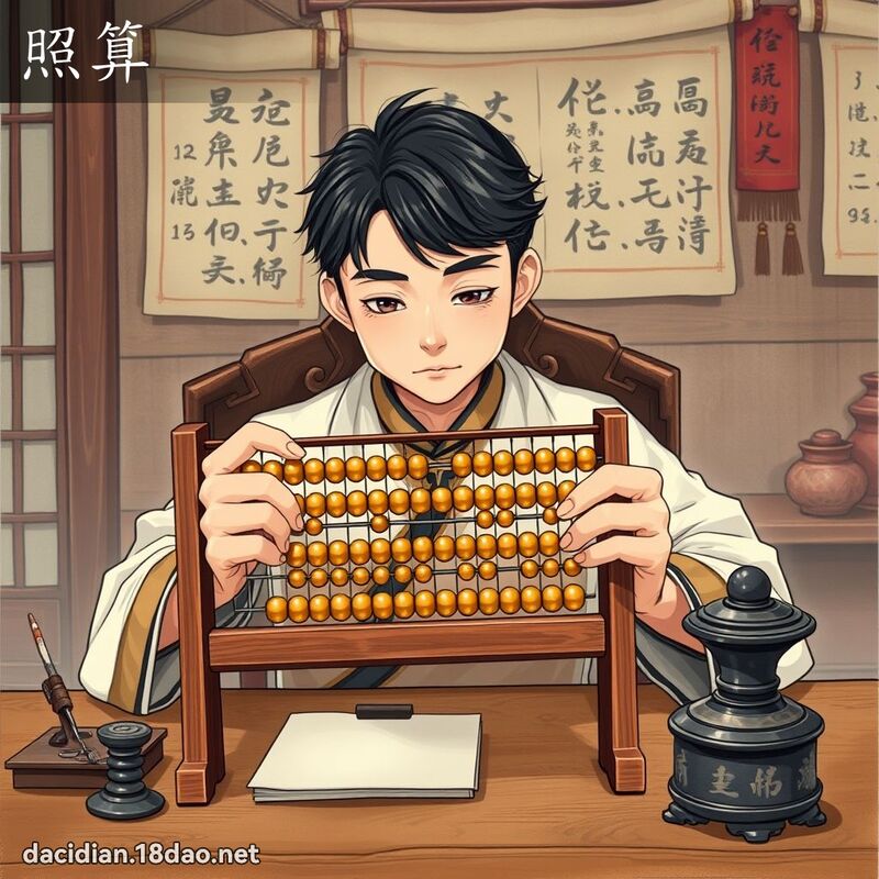 照算 - 國語大辭典配圖
