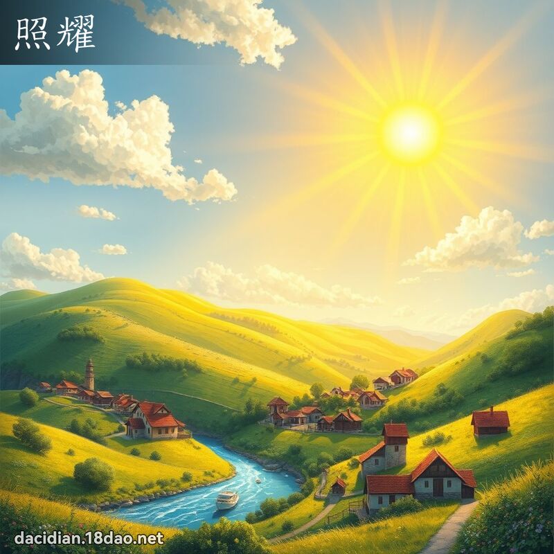 照耀 - 國語大辭典配圖