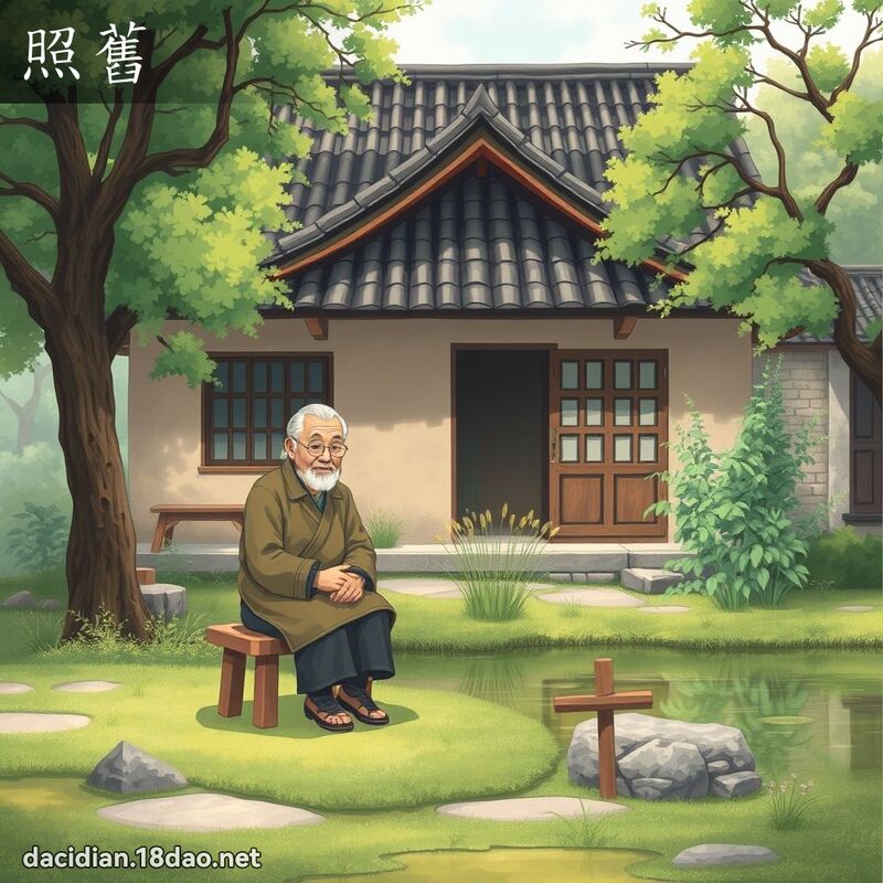 照舊 - 國語大辭典配圖