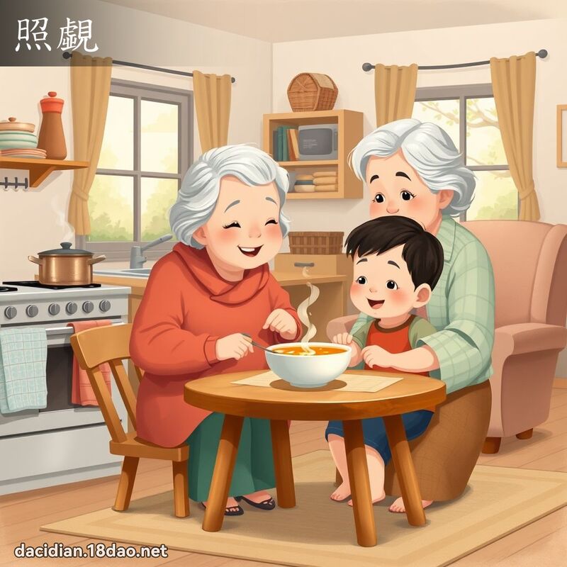 照覷 - 國語大辭典配圖