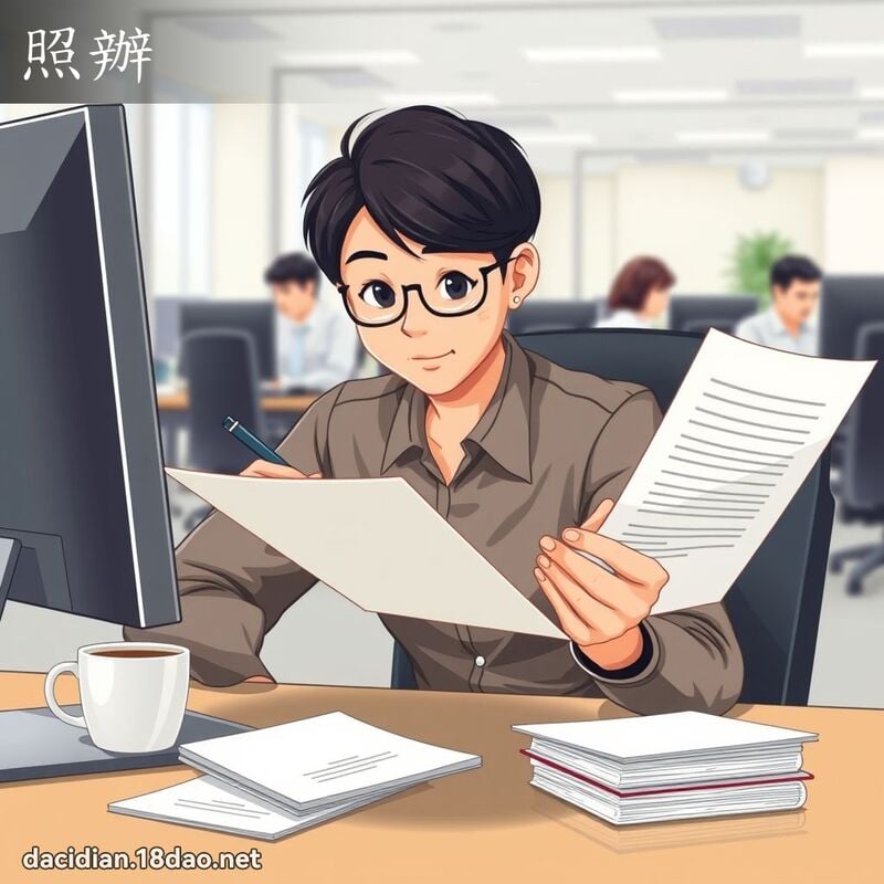 照办 - 国语大辞典配图