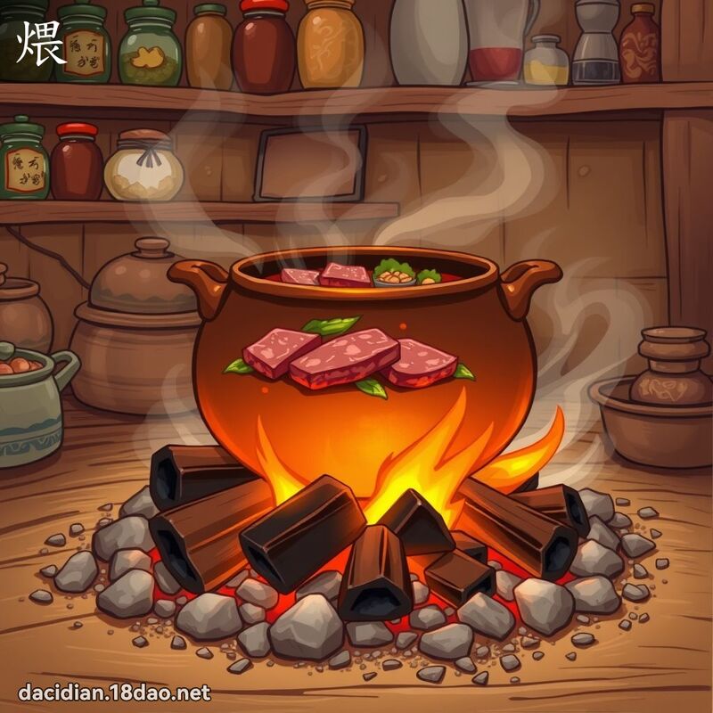 煨 - 國語大辭典配圖