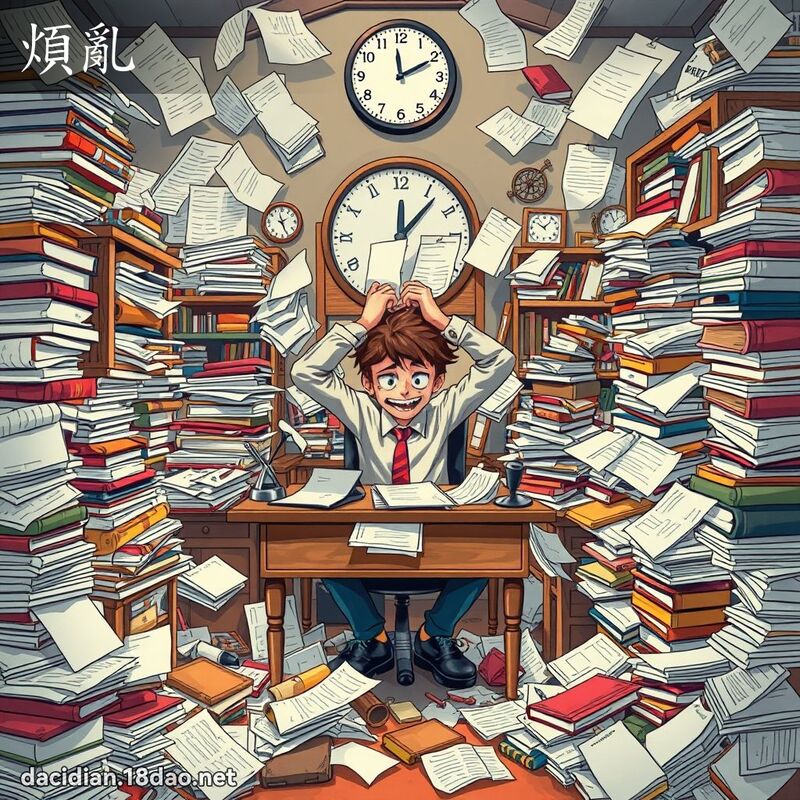 煩亂 - 國語大辭典配圖