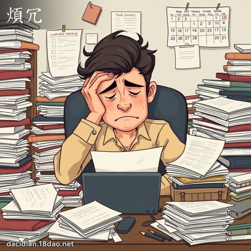 煩冗 - 國語大辭典配圖