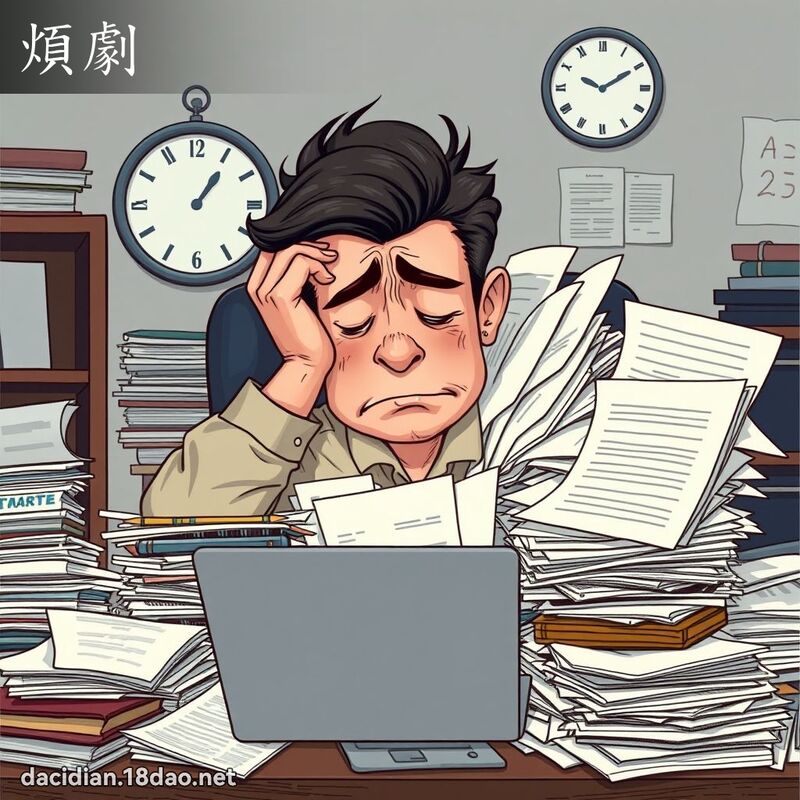烦剧 - 国语大辞典配图