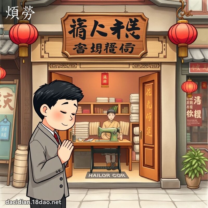 烦劳 - 国语大辞典配图