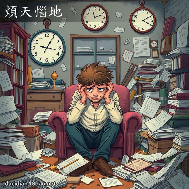 烦天恼地 - 国语大辞典配图