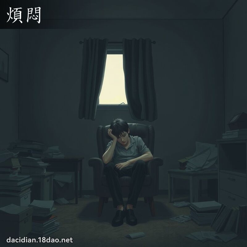 煩悶 - 國語大辭典配圖