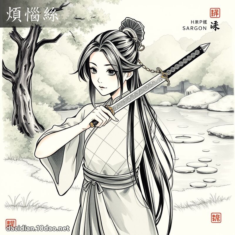 煩惱絲 - 國語大辭典配圖