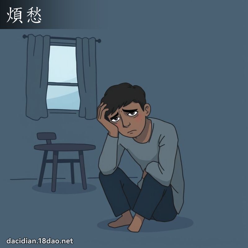 煩愁 - 國語大辭典配圖