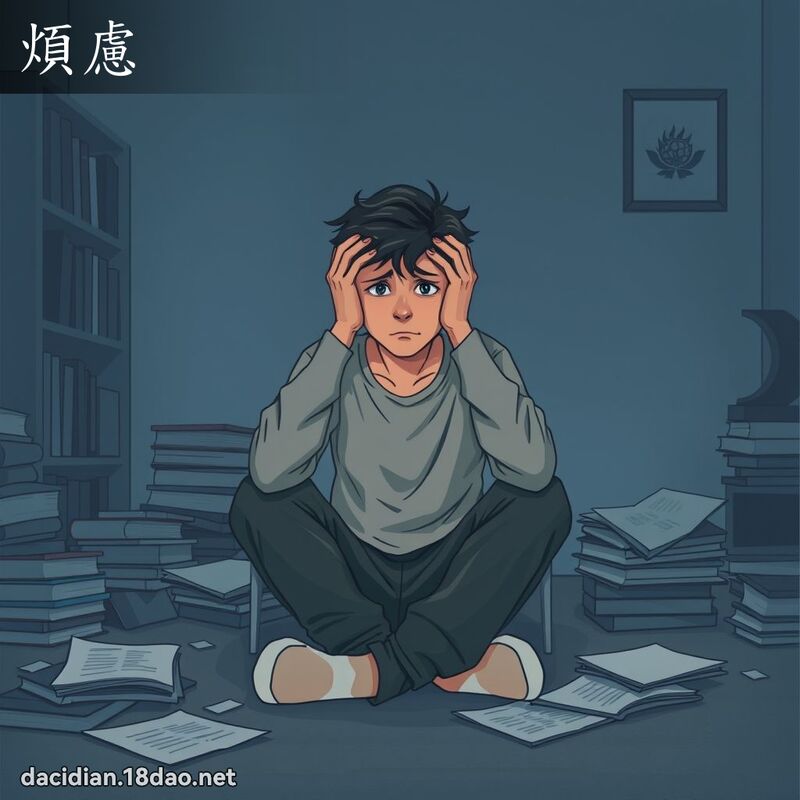 煩慮 - 國語大辭典配圖