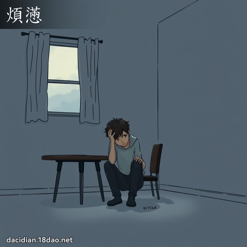 煩懣 - 國語大辭典配圖
