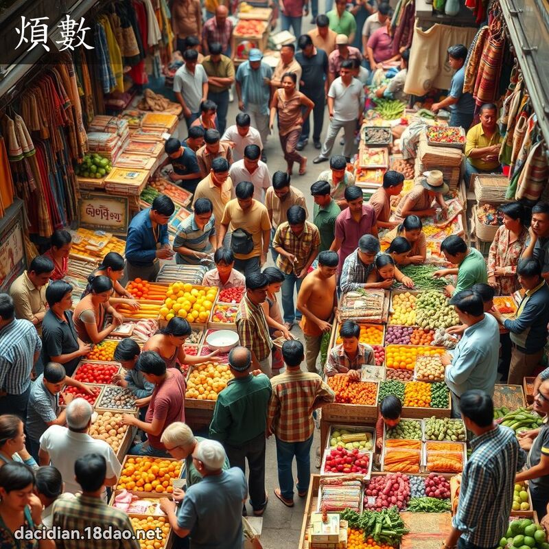 煩數 - 國語大辭典配圖