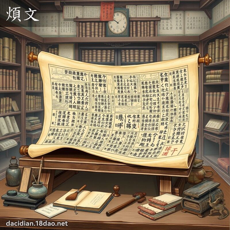 煩文 - 國語大辭典配圖