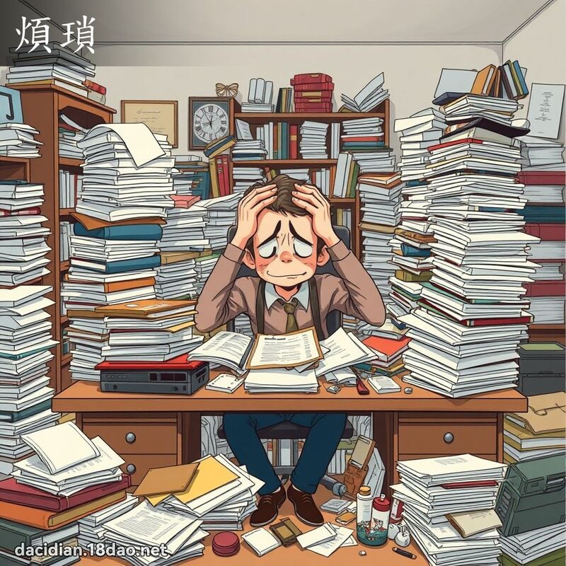 煩瑣 - 國語大辭典配圖