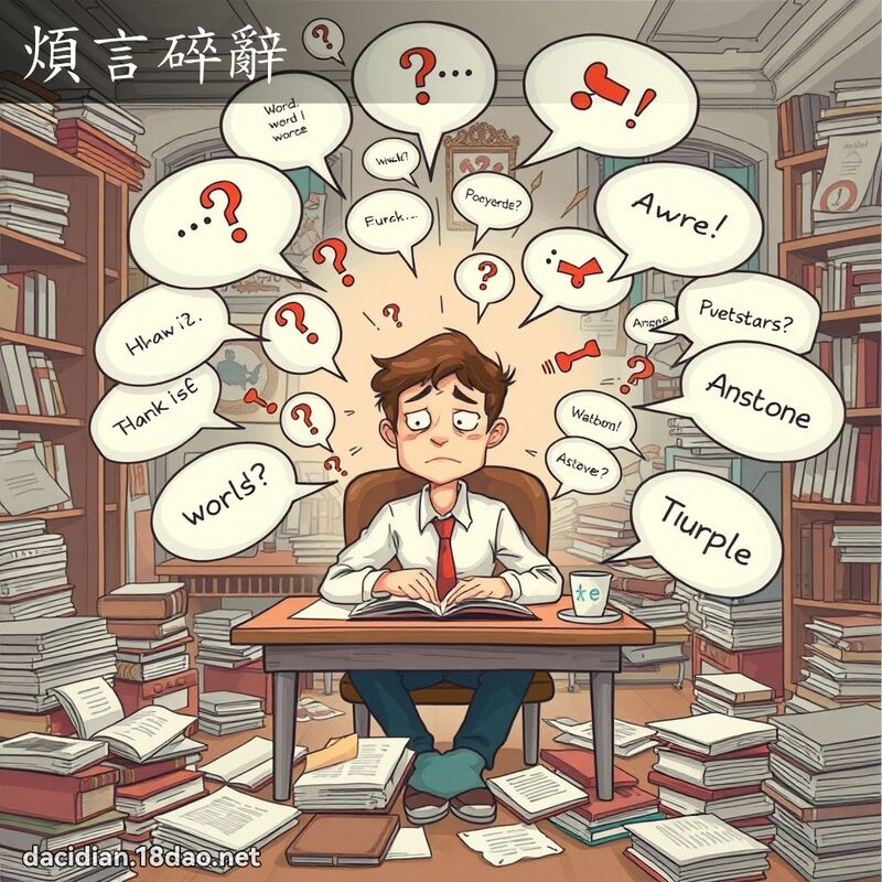 煩言碎辭 - 國語大辭典配圖