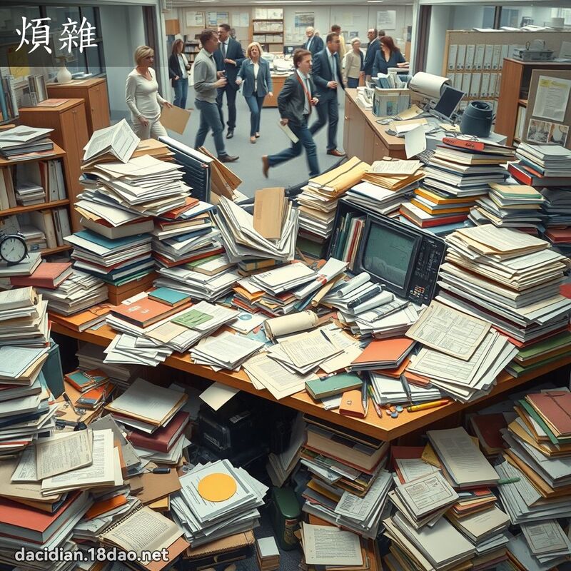 烦杂 - 国语大辞典配图