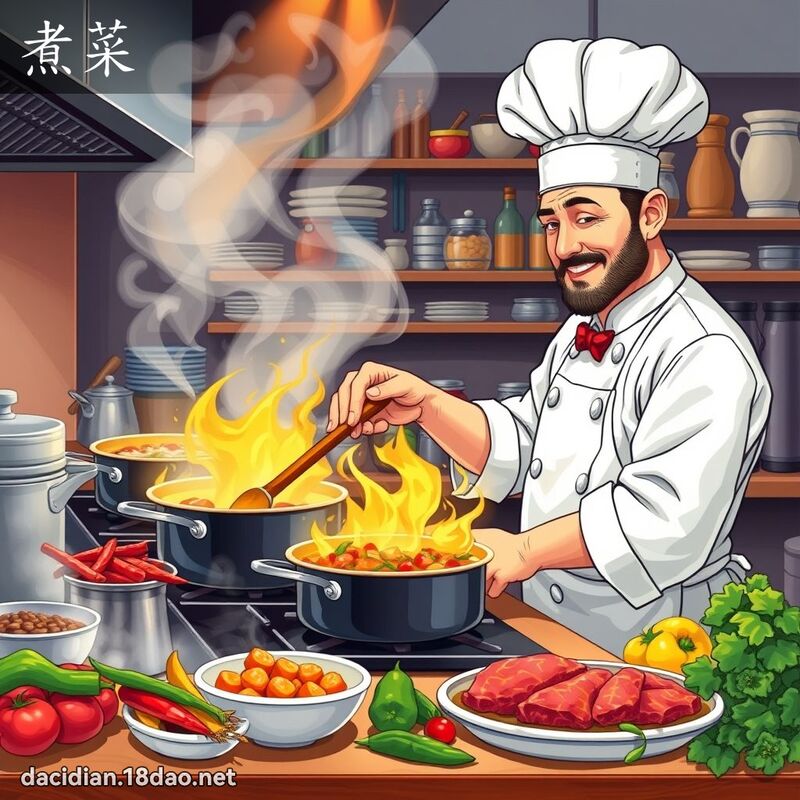 煮菜 - 國語大辭典配圖