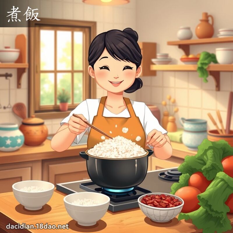煮飯 - 國語大辭典配圖