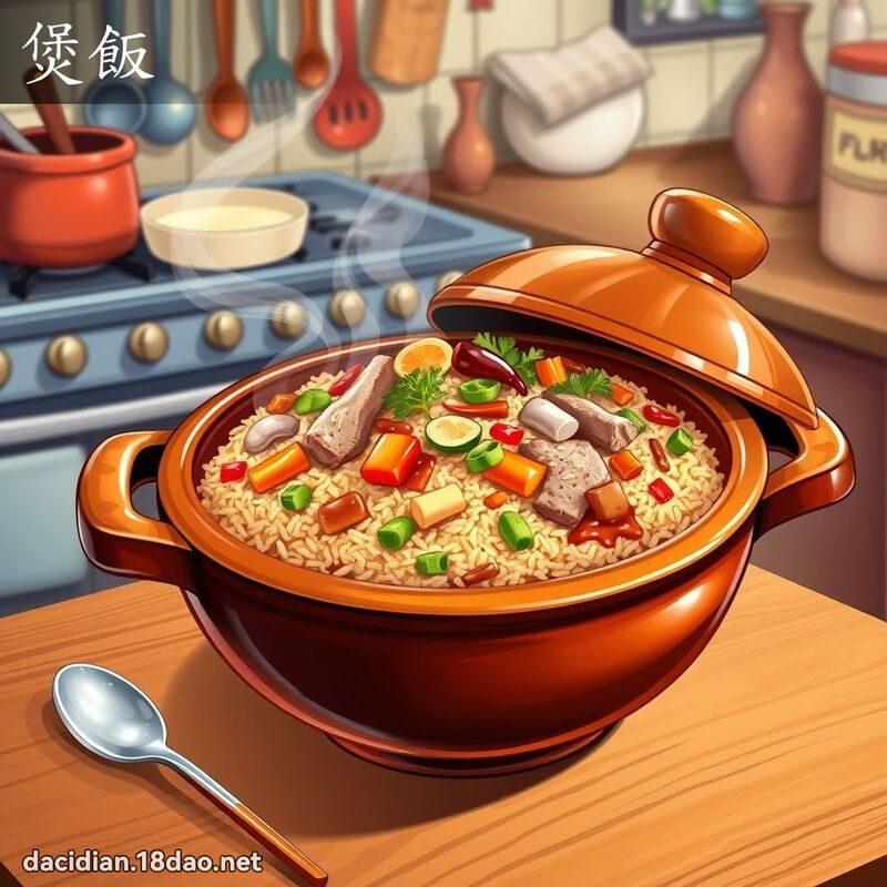 煲饭 - 国语大辞典配图