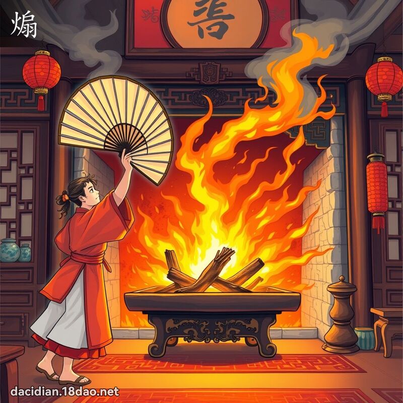 煽 - 國語大辭典配圖