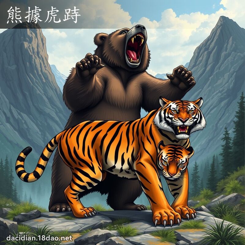 熊据虎跱 - 国语大辞典配图