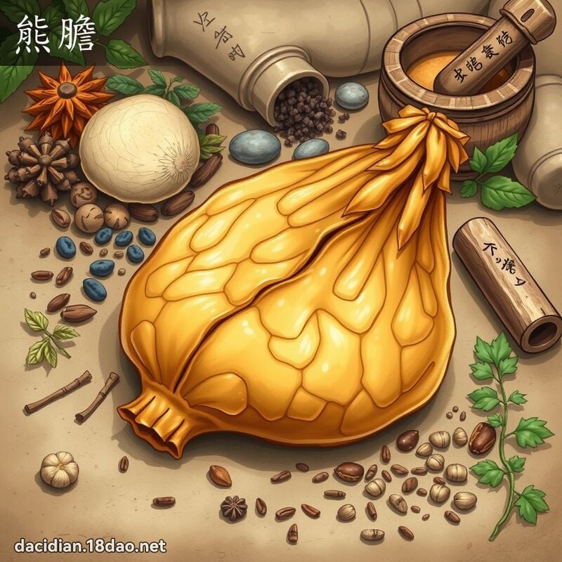 熊胆 - 国语大辞典配图