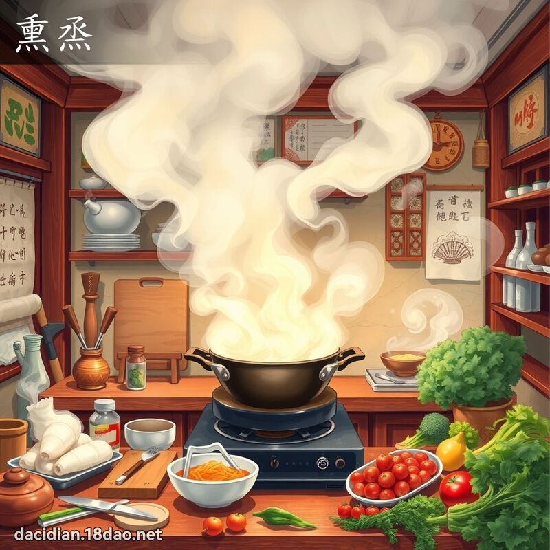 熏烝 - 国语大辞典配图