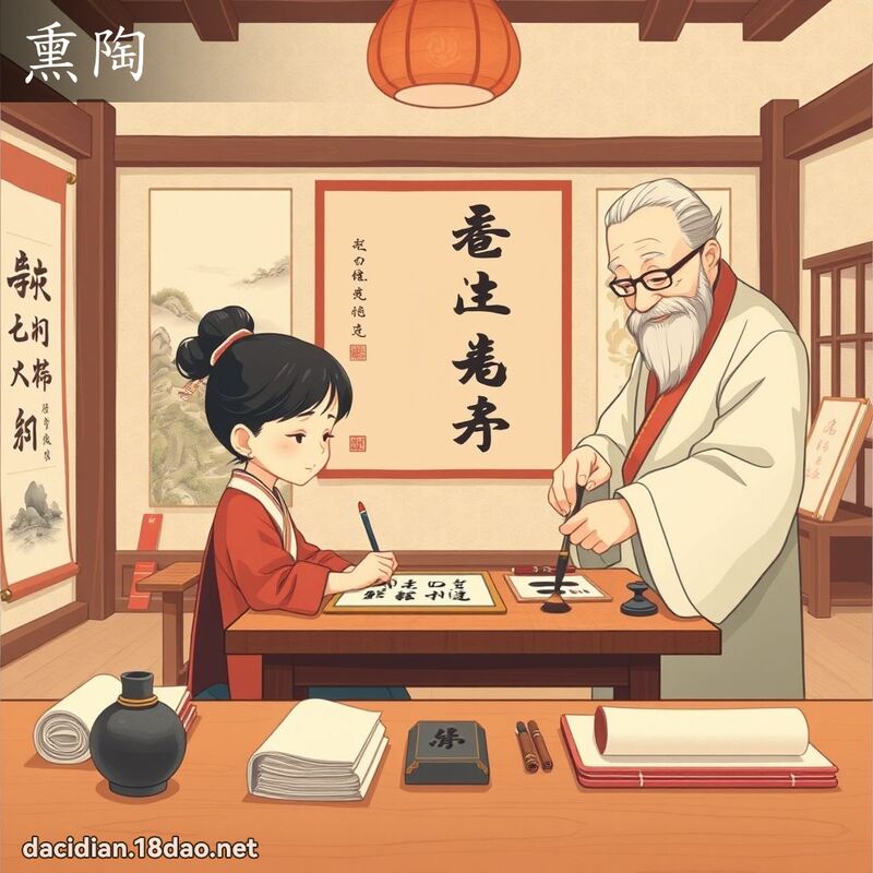 熏陶 - 国语大辞典配图