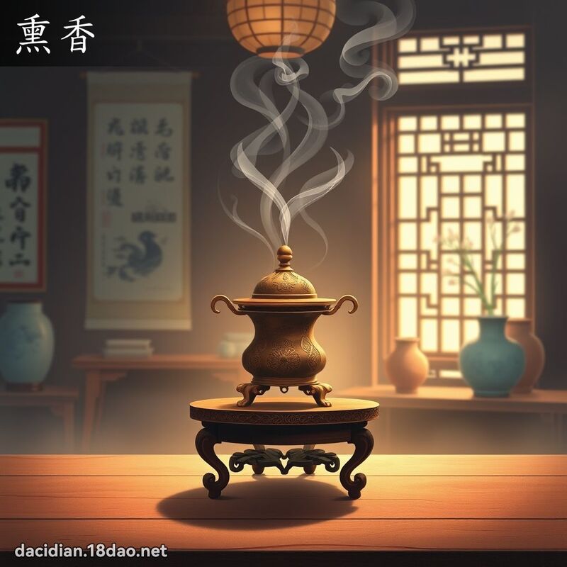 熏香 - 国语大辞典配图