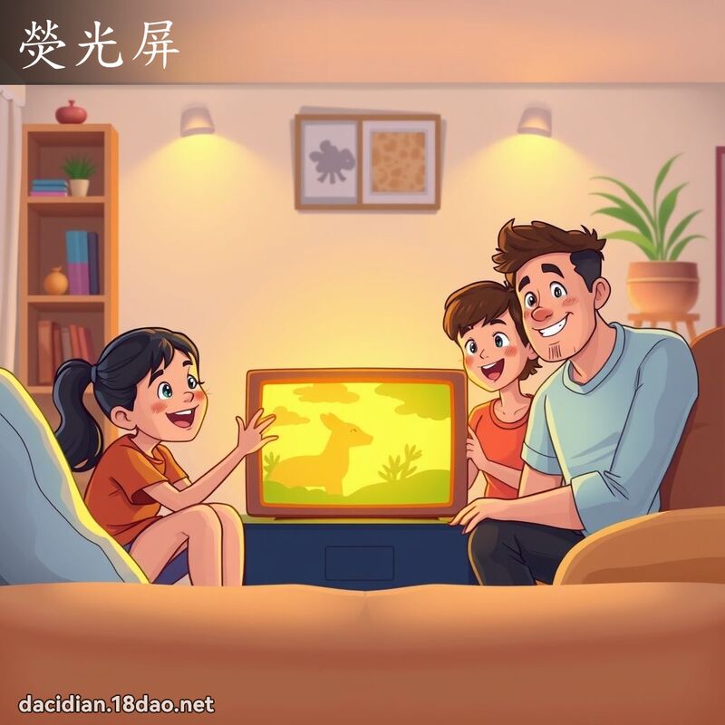 熒光屏 - 國語大辭典配圖
