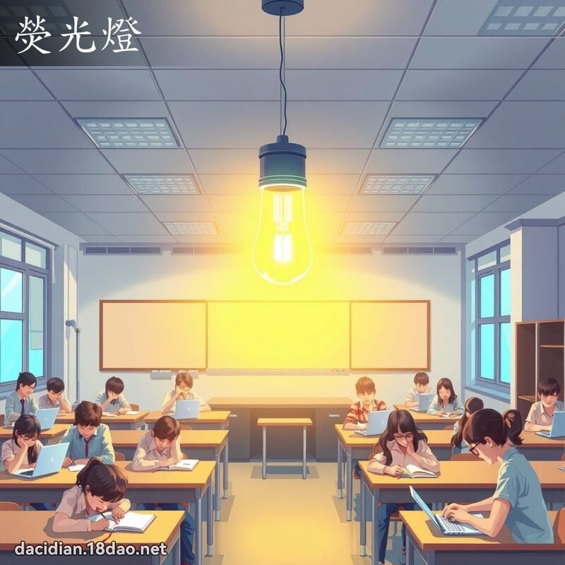 熒光燈 - 國語大辭典配圖