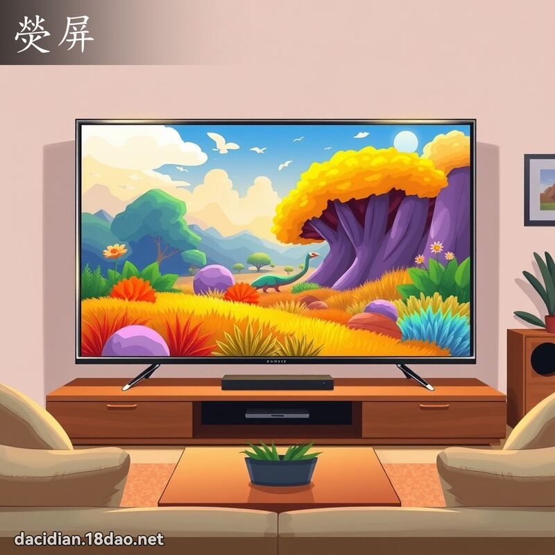 熒屏 - 國語大辭典配圖