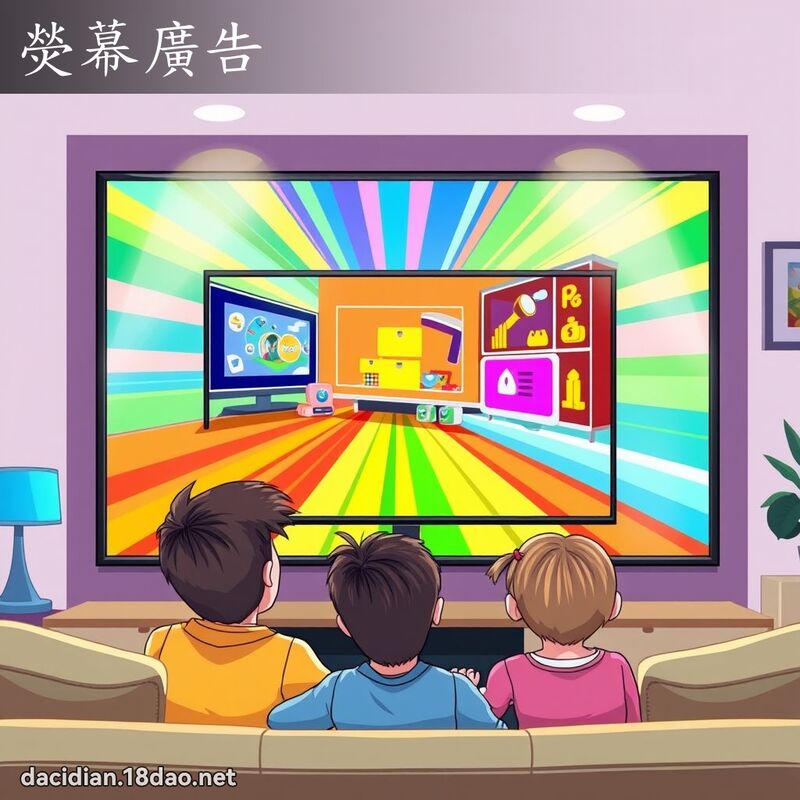 荧幕广告 - 国语大辞典配图
