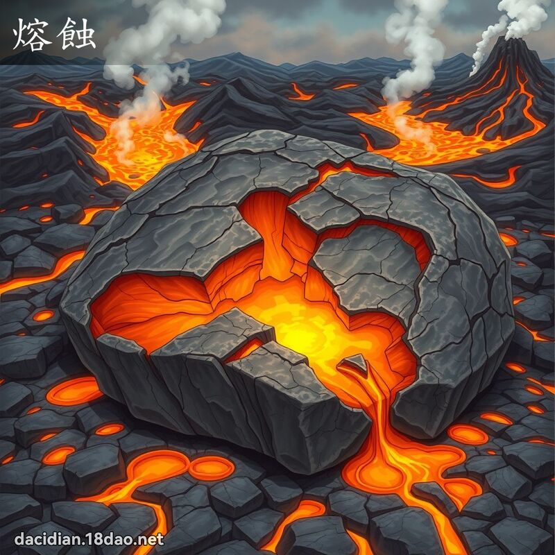 熔蝕 - 國語大辭典配圖