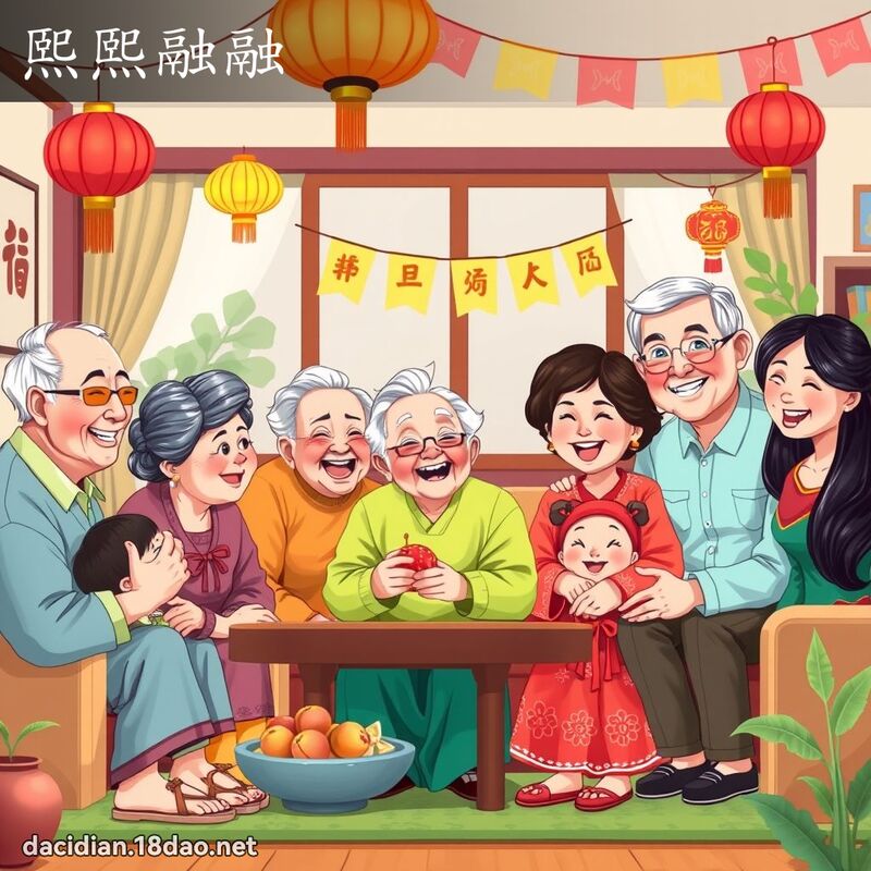 熙熙融融 - 國語大辭典配圖