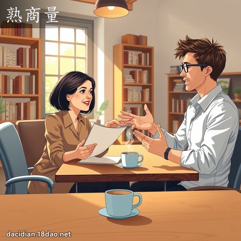 熟商量 - 國語大辭典配圖
