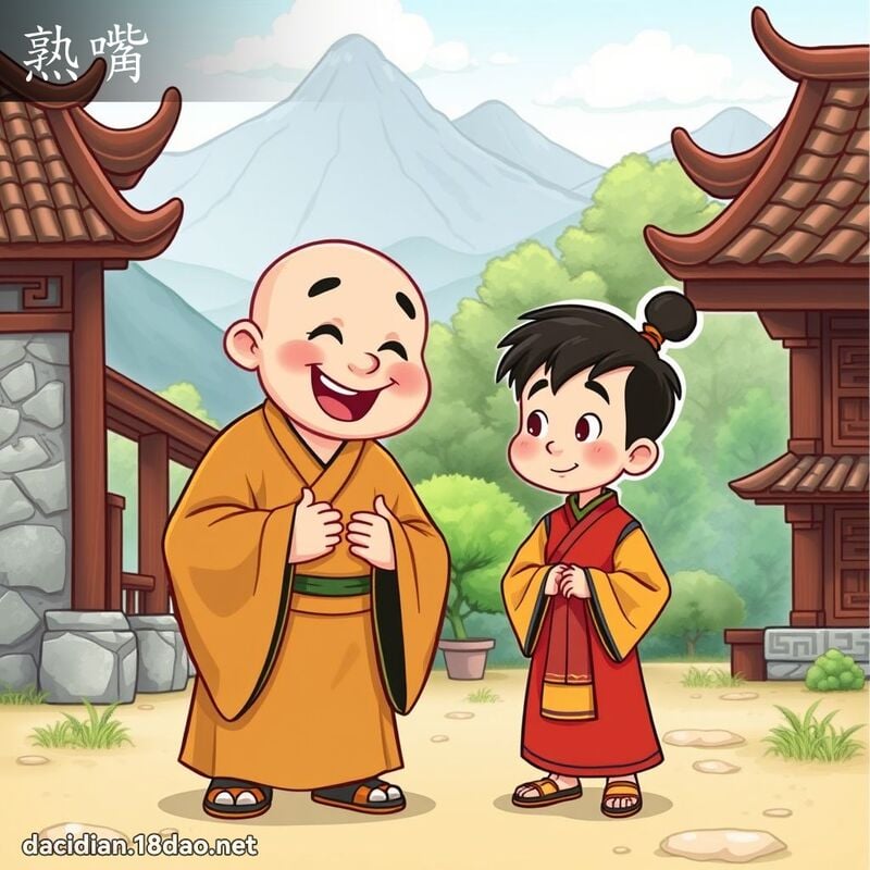 熟嘴 - 國語大辭典配圖