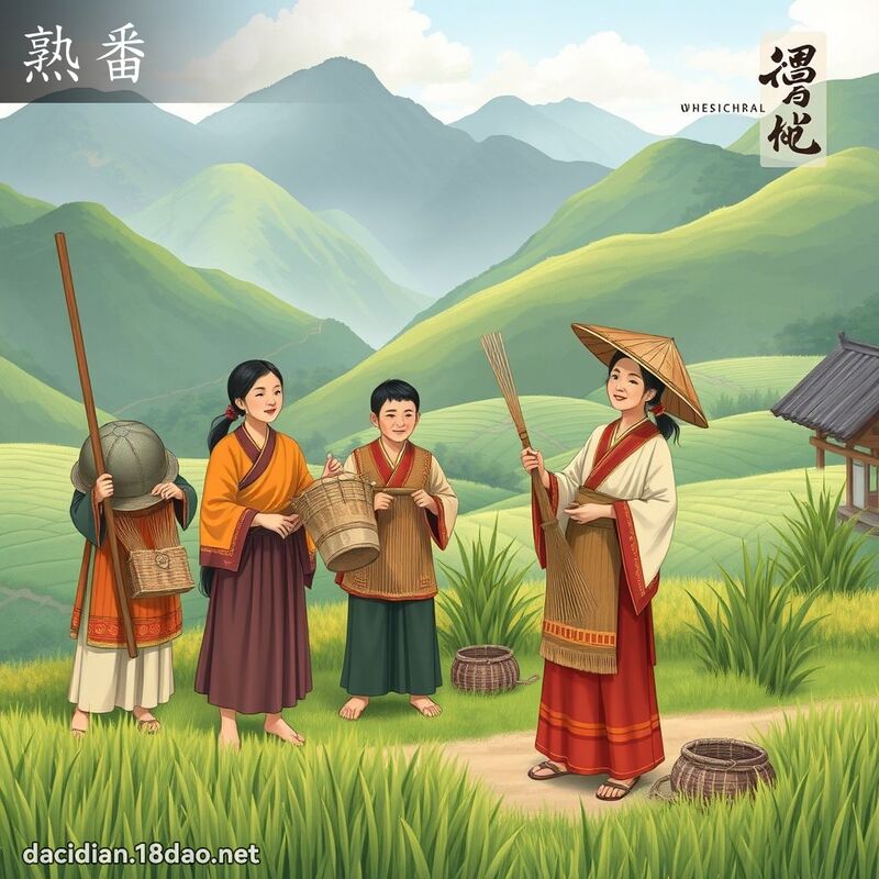 熟番 - 国语大辞典配图