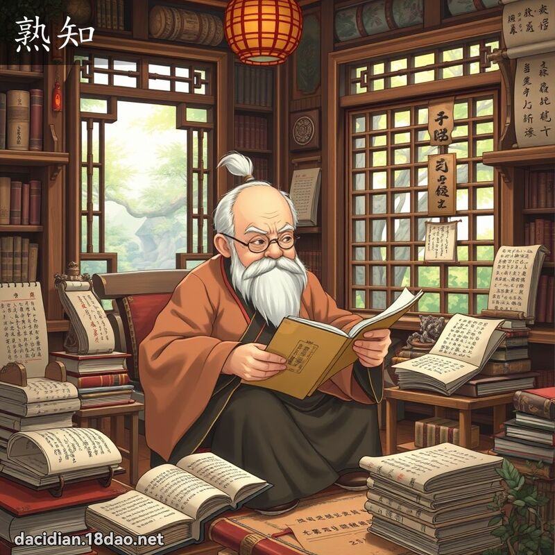 熟知 - 國語大辭典配圖