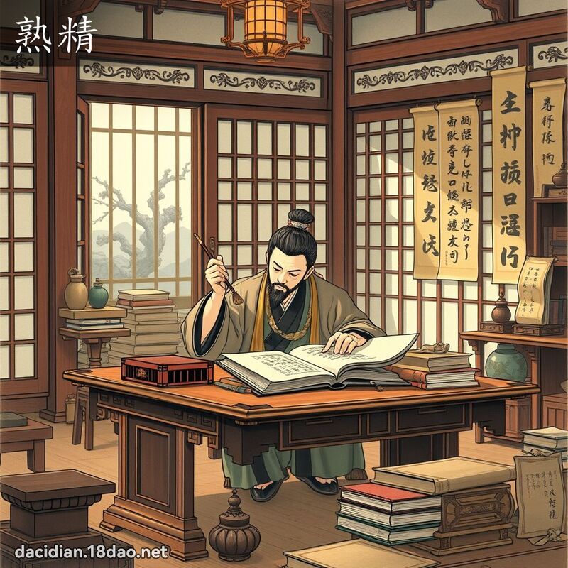 熟精 - 国语大辞典配图