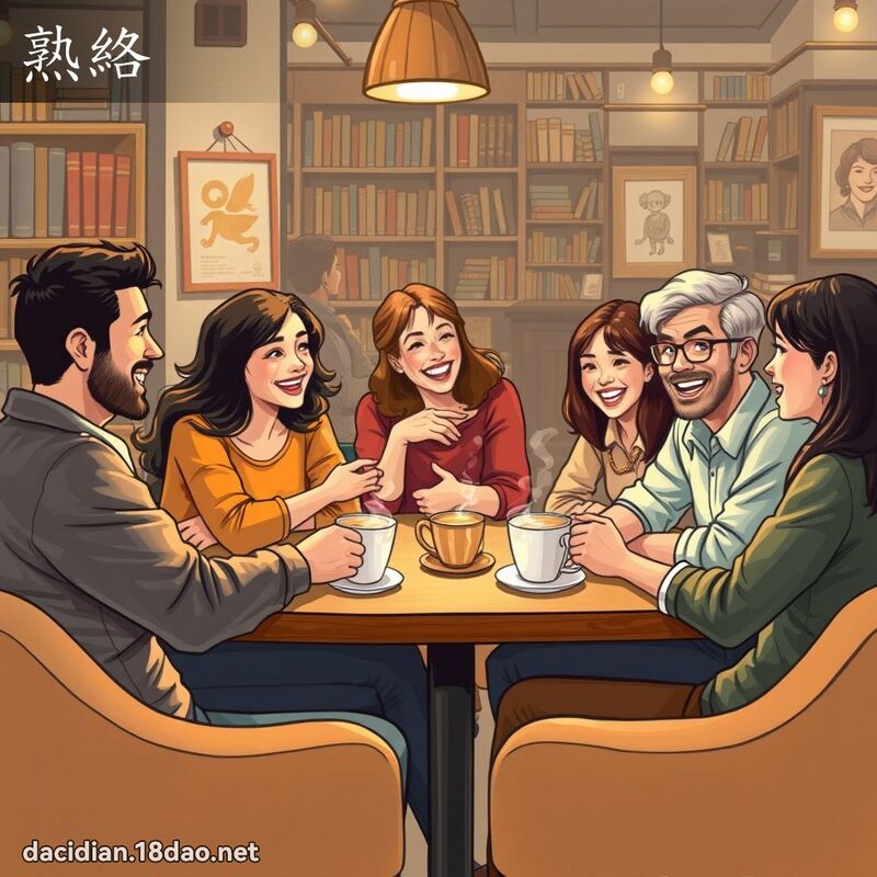 熟络 - 国语大辞典配图