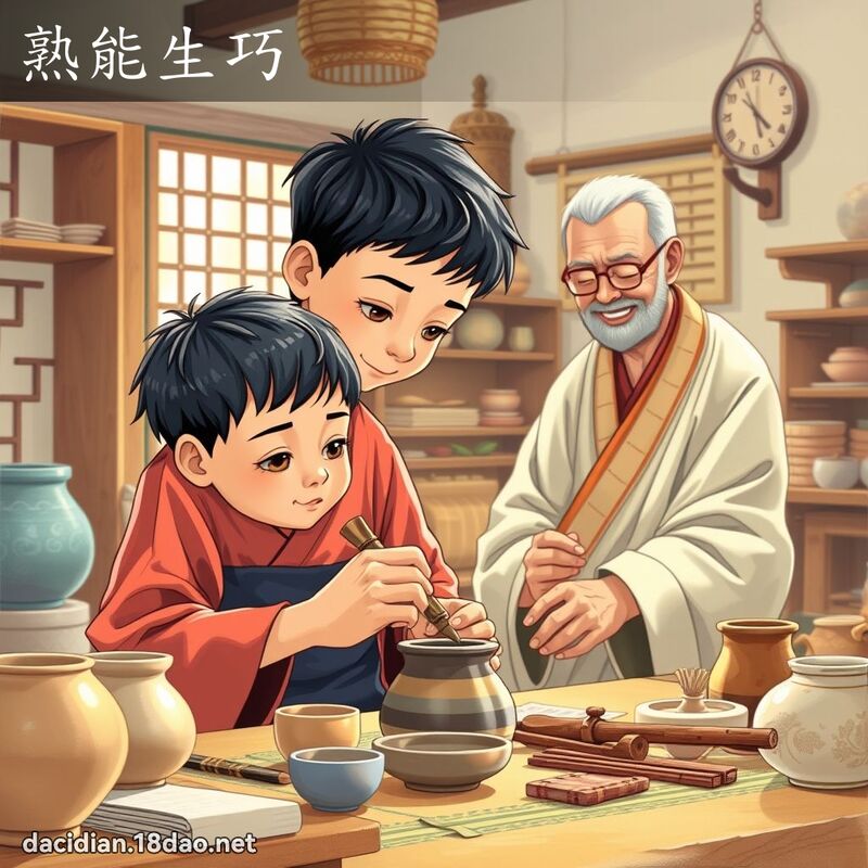 熟能生巧 - 國語大辭典配圖