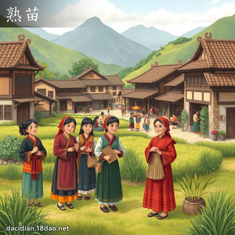 熟苗 - 国语大辞典配图