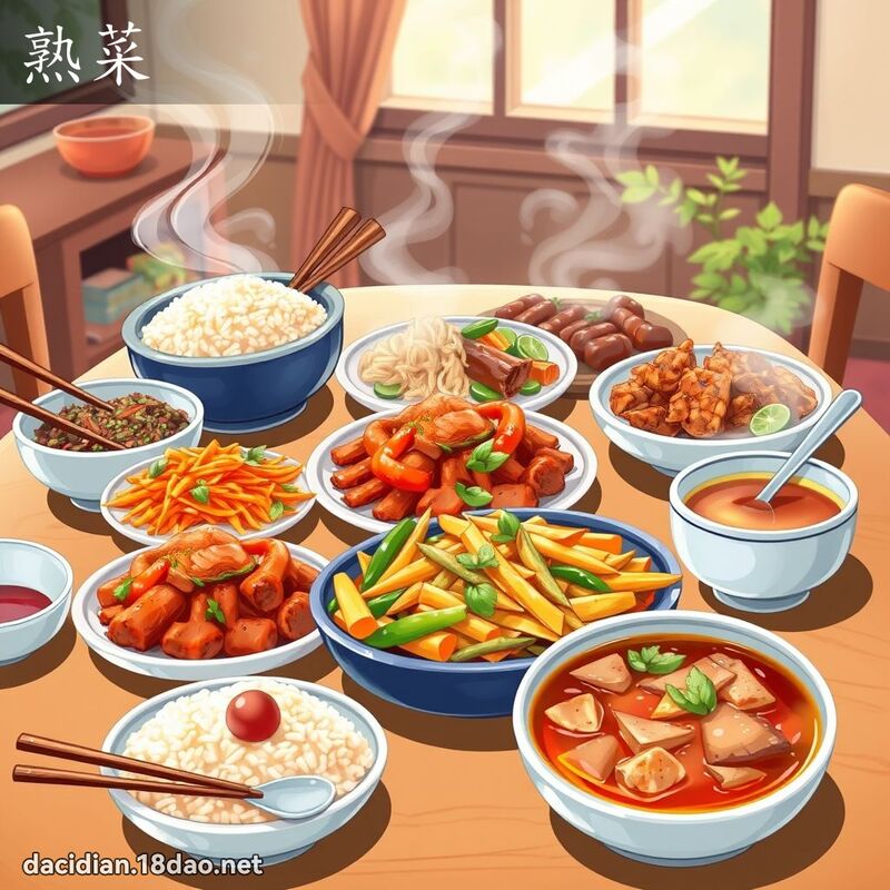 熟菜 - 國語大辭典配圖