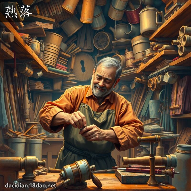 熟落 - 国语大辞典配图